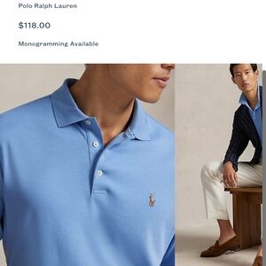 Polo by Ralph Lauren Men's Light Blue Polo Shirt
